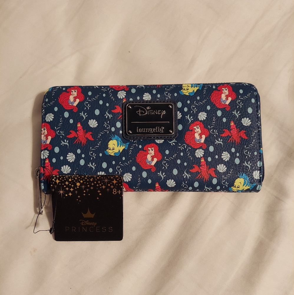 Loungefly Disney Ariel Little Mermaid Zip Around Wallet